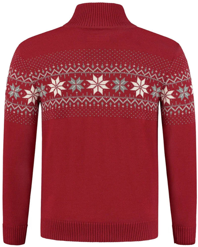 Norwegian Mens Pullover Merino, red