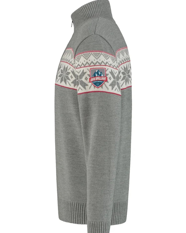 Norwegian Mens Pullover Ullgenser, Grey