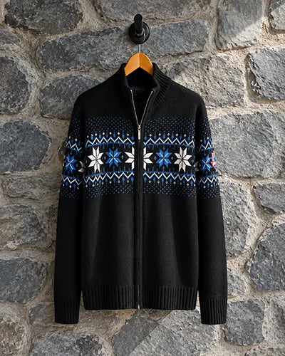 Norwegian Mens Cardigan Merino