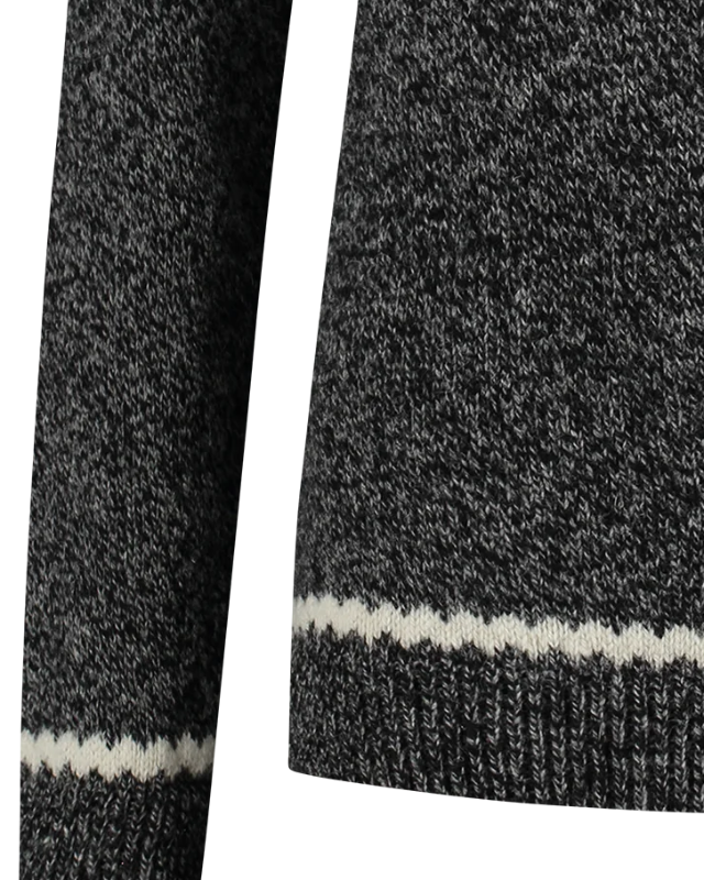 Norwegian women's sweater in Setesdals design, darkgrey
