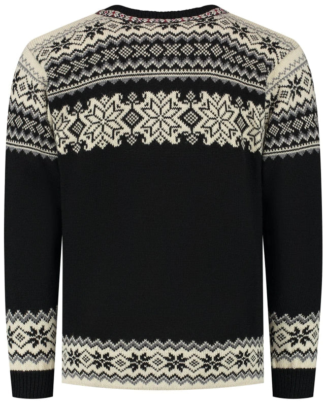 Retro Norwegian cardigan, Black