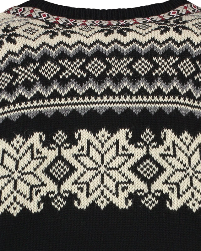 Retro Norwegian cardigan, Black