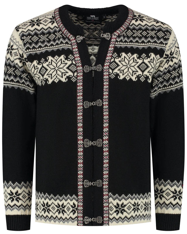 Retro Norwegian cardigan, Black
