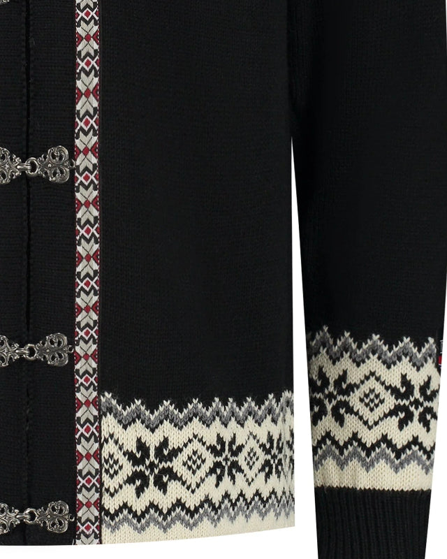 Retro Norwegian cardigan, Black