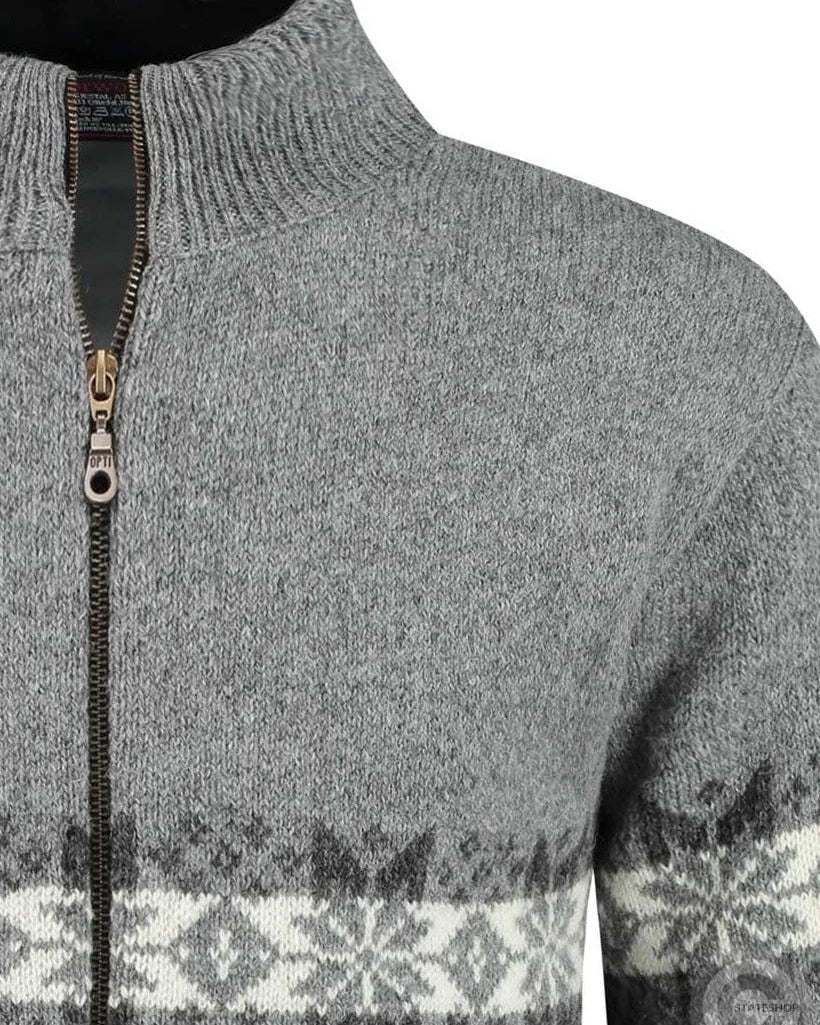 Scandinavian cardigan in 100% pure wool