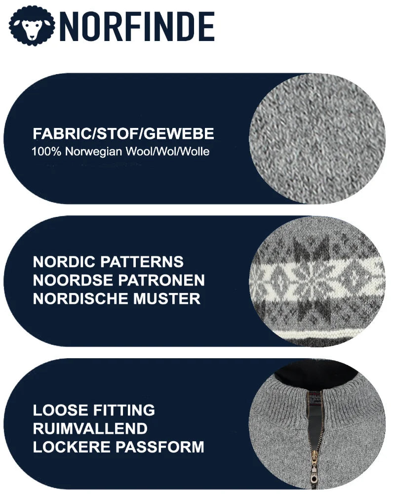 Scandinavian cardigan in 100% pure wool
