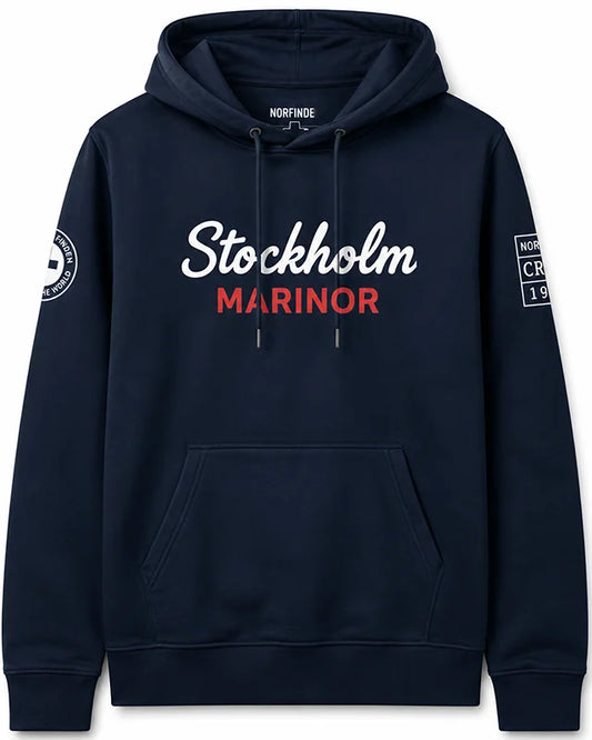 Stockholm Mariner Eco Hoodie – Scandinavian Comfort, Navy