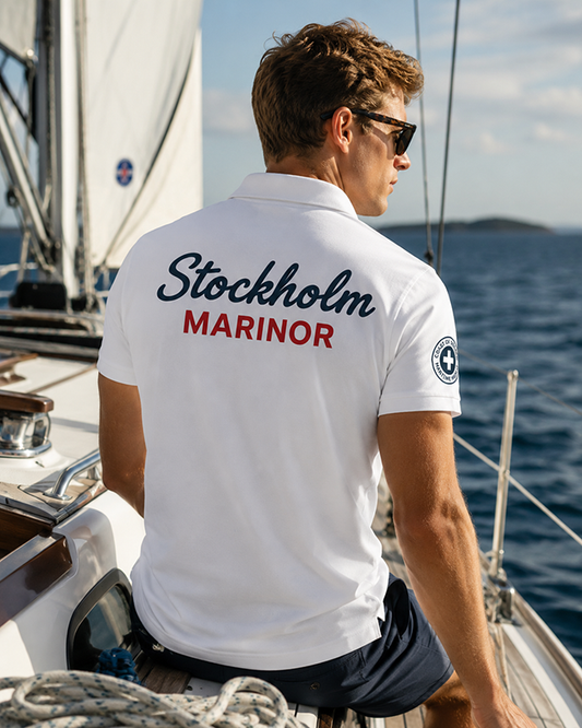 Stockholm Mariner Polo – Timeless Maritime Style - White