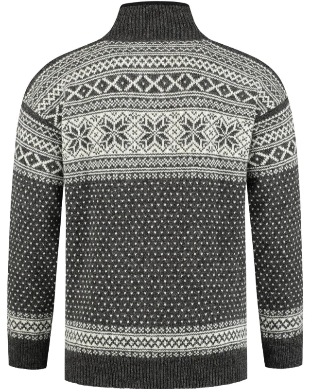 Norfinde Sweater made of 100% pure new Norwegian wool, Grey