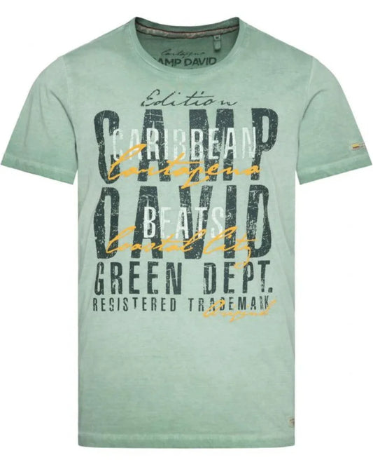 T-shirt with "Caribbean Beats" print and puff details (kopie)