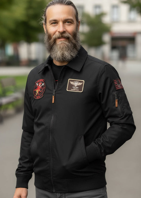Top Gun Bomber Jacket "T-Cruise" Black
