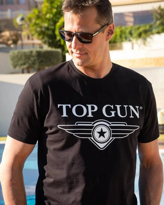 Top Gun "Cloudy" T-shirt, black model