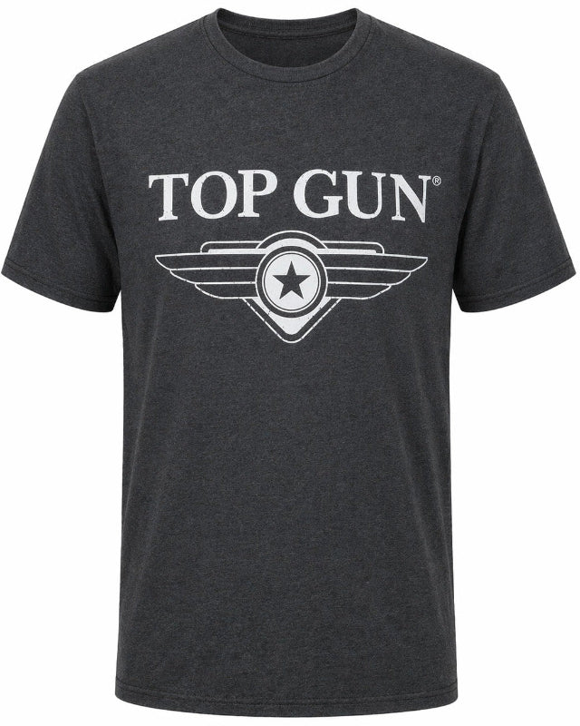 Top Gun "Cloudy" T-shirt, darkgrey front