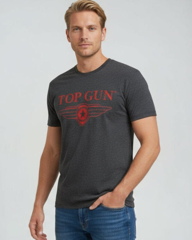 Top Gun "Cloudy" T-shirt, darkgrey model