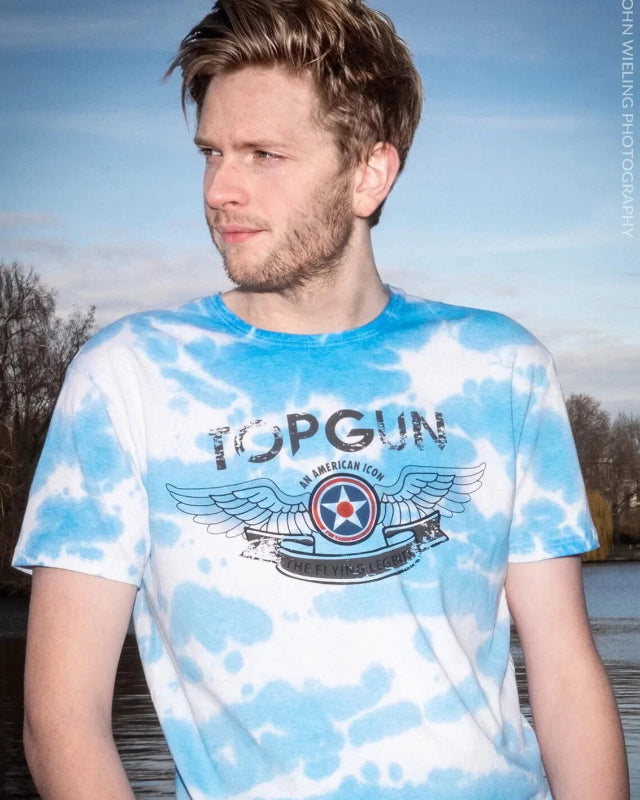 Top Gun T-Shirt "American Icon" camouflage, blue