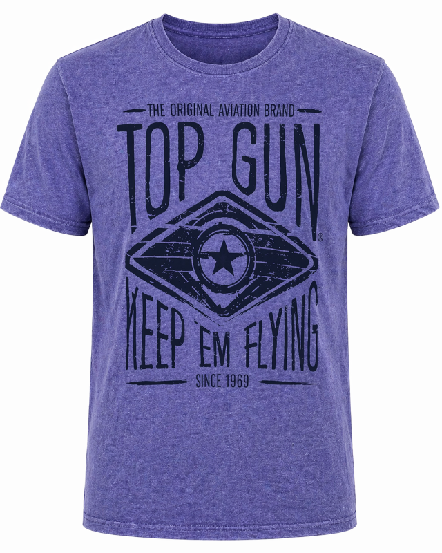 Top Gun T-shirt, round neck in cotton "Keep 'm Flying"