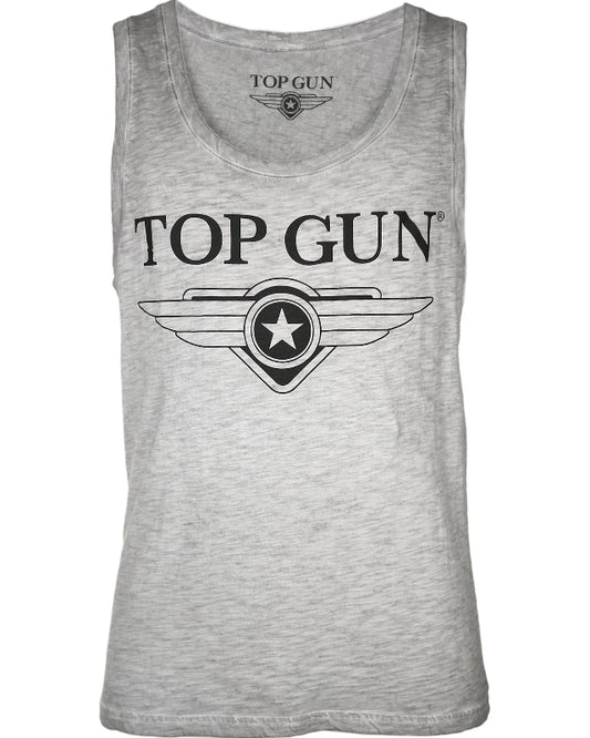 Top Gun "Truck" Sleeveless t-shirt, Grey spotted