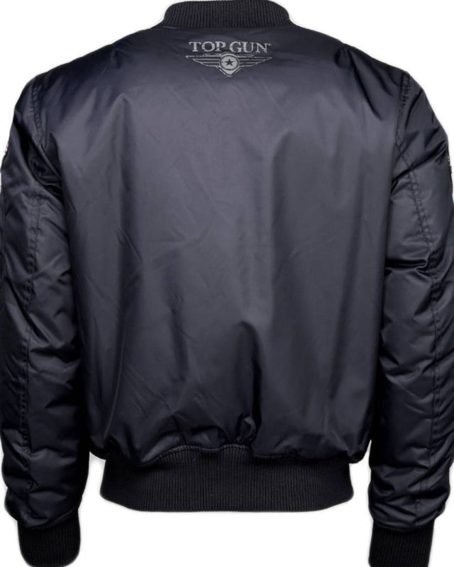 Stylish and modern pilot bomber jacket with brand patches
