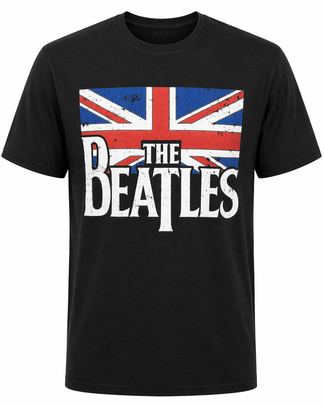T-shirt Beatles "Vintage Flag" Black