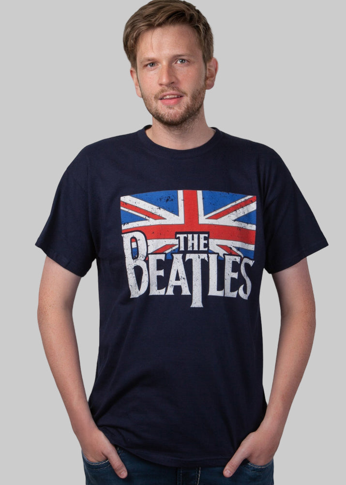 T-shirt Beatles "Vintage Flag" Blue