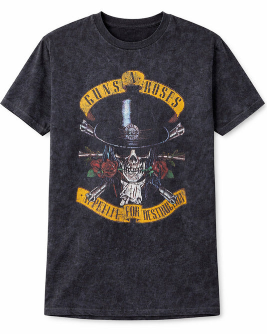 T-shirt Guns 'N Roses "Appetite For Destruction" Dip Dye