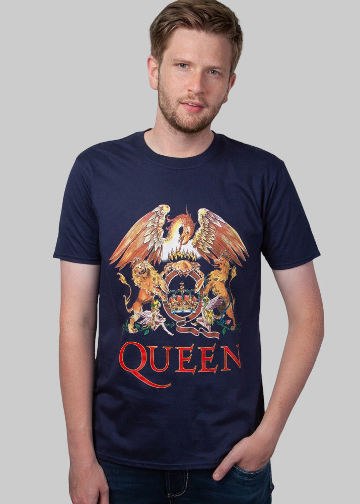 T-shirt Queen "Classic Crest" Blue