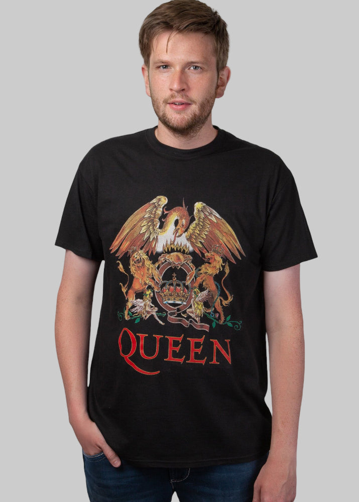 T-shirt Queen "Classic Crest" Black