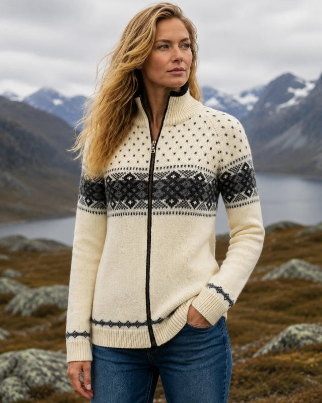 Wool Cardigan of 100% pure new wool