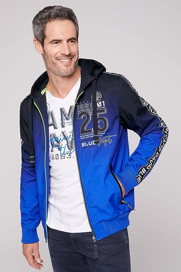 Camp David, Gradient softshell jacket, blue - Stateshop Fashion