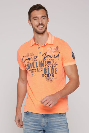 Camp David Cool Life, short sleeves, Fashion Poloshirt Mint Stateshop - Beach