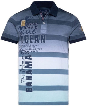 Camp David Poloshirt Beach Life, short sleeves, Cool Mint - Stateshop  Fashion