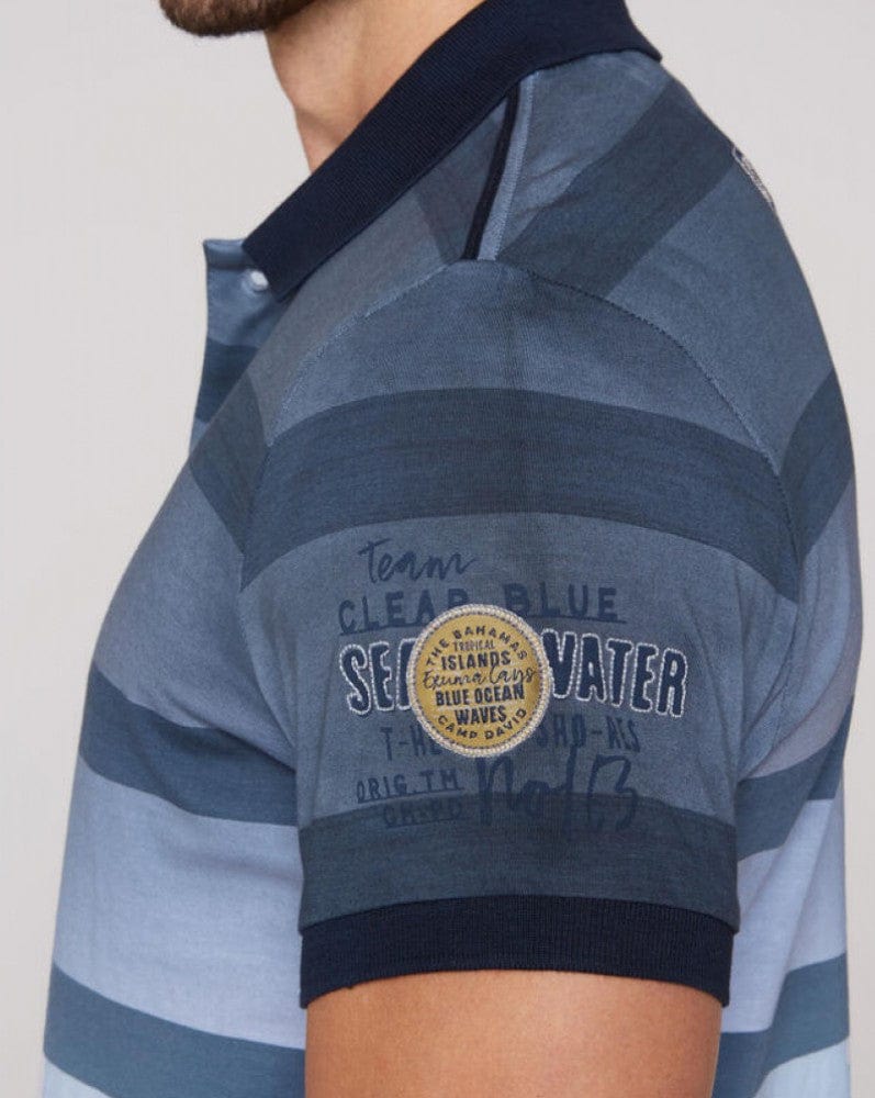 Camp David Poloshirt Cool Beach short Mint sleeves, - Stateshop Fashion Life