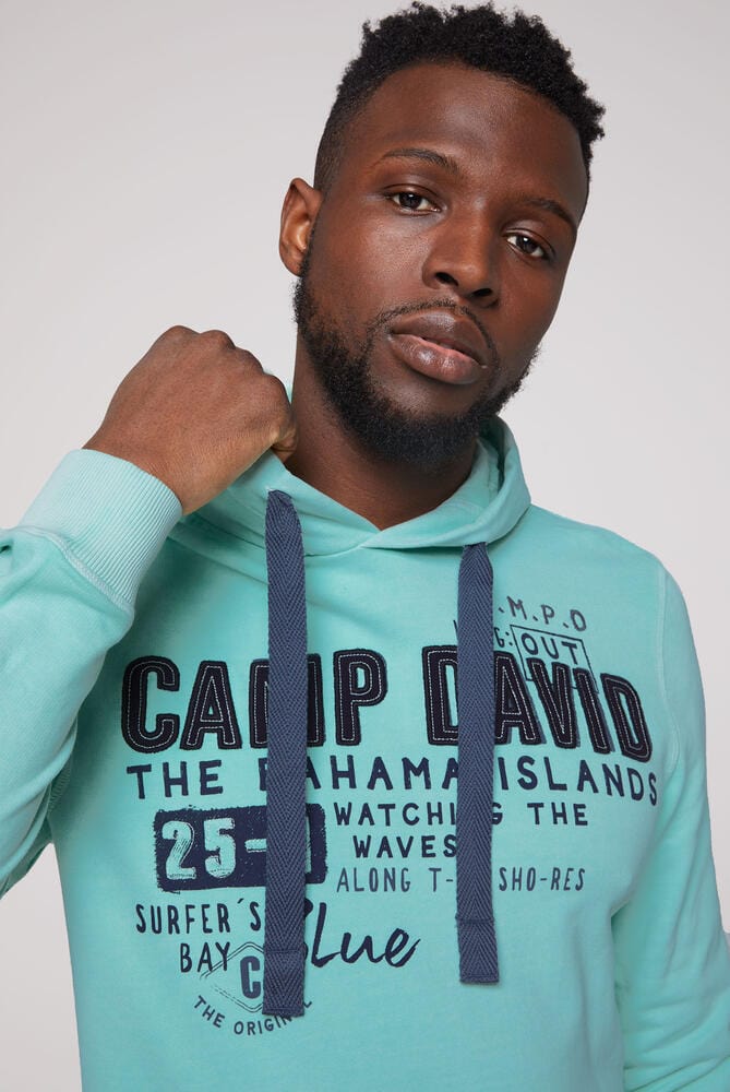 CAMP DAVID Sweatshirt Hoodie Beach Life, Cool Mint - Stateshop