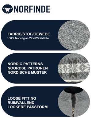 Scandinavian cardigan windstopper in 100% pure wool