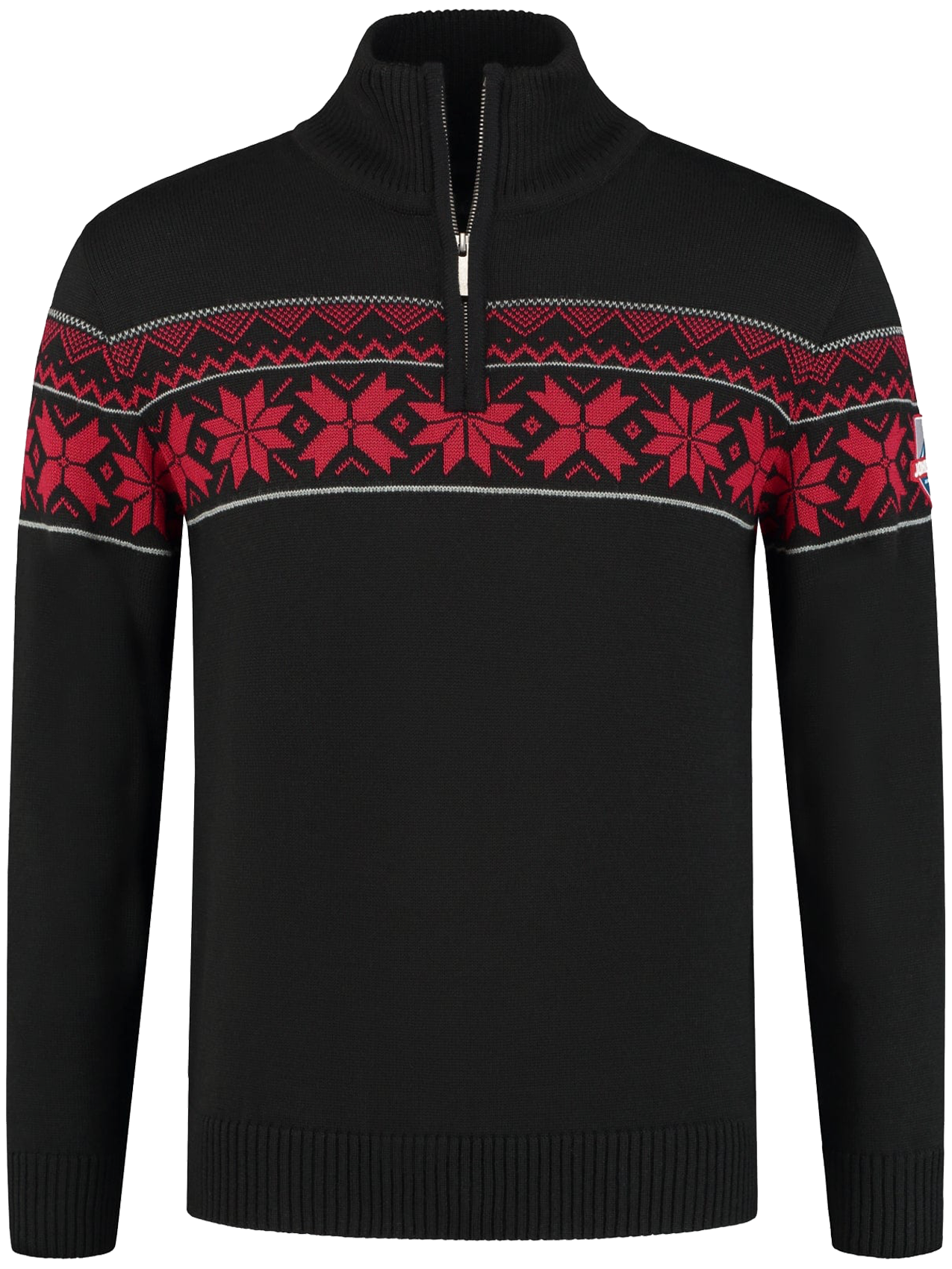 John Brillant Norwegian Mens Pullover Ullgenser, black