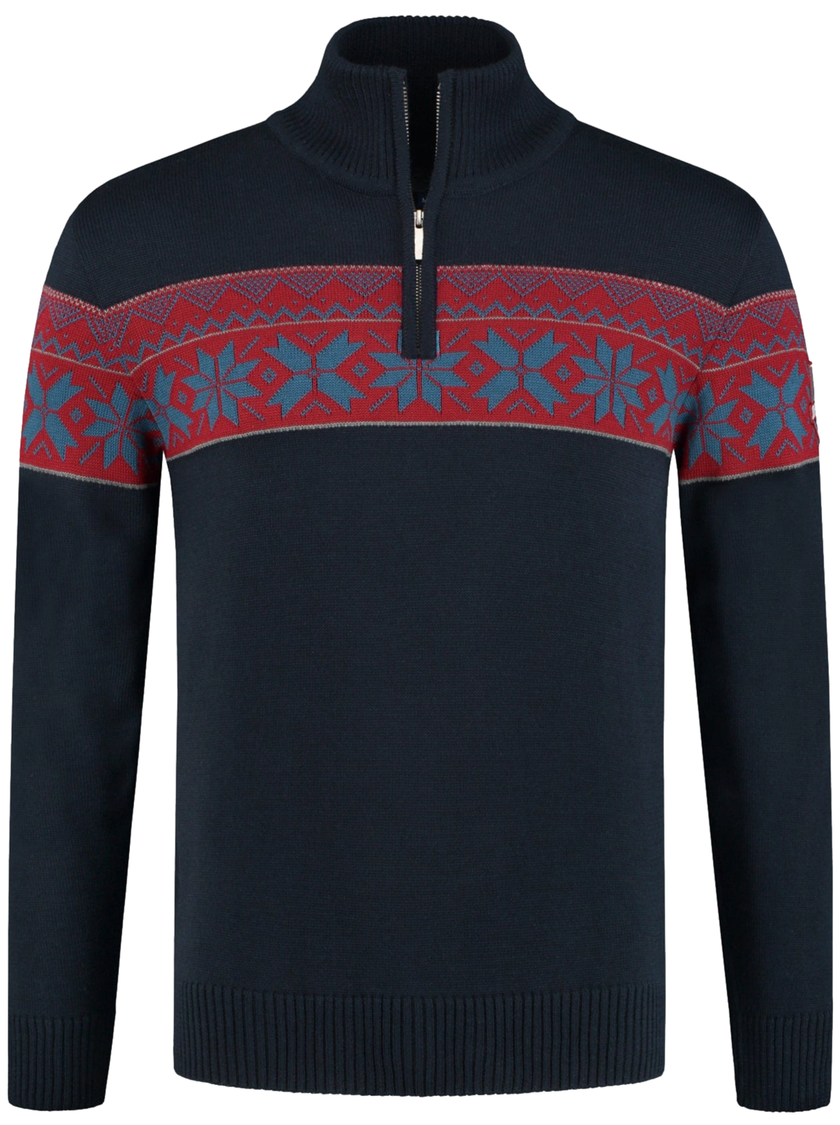 John Brillant Norwegian Mens Pullover Ullgenser, Darkblue