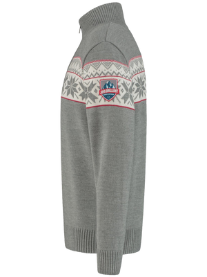 John Brillant Norwegian Mens Pullover Ullgenser, Grey