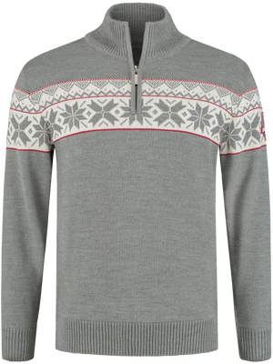 John Brillant Norwegian Mens Pullover Ullgenser, Grey