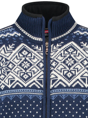 Norfinde Norwegian cardigan-windstopper in 100% pure wool