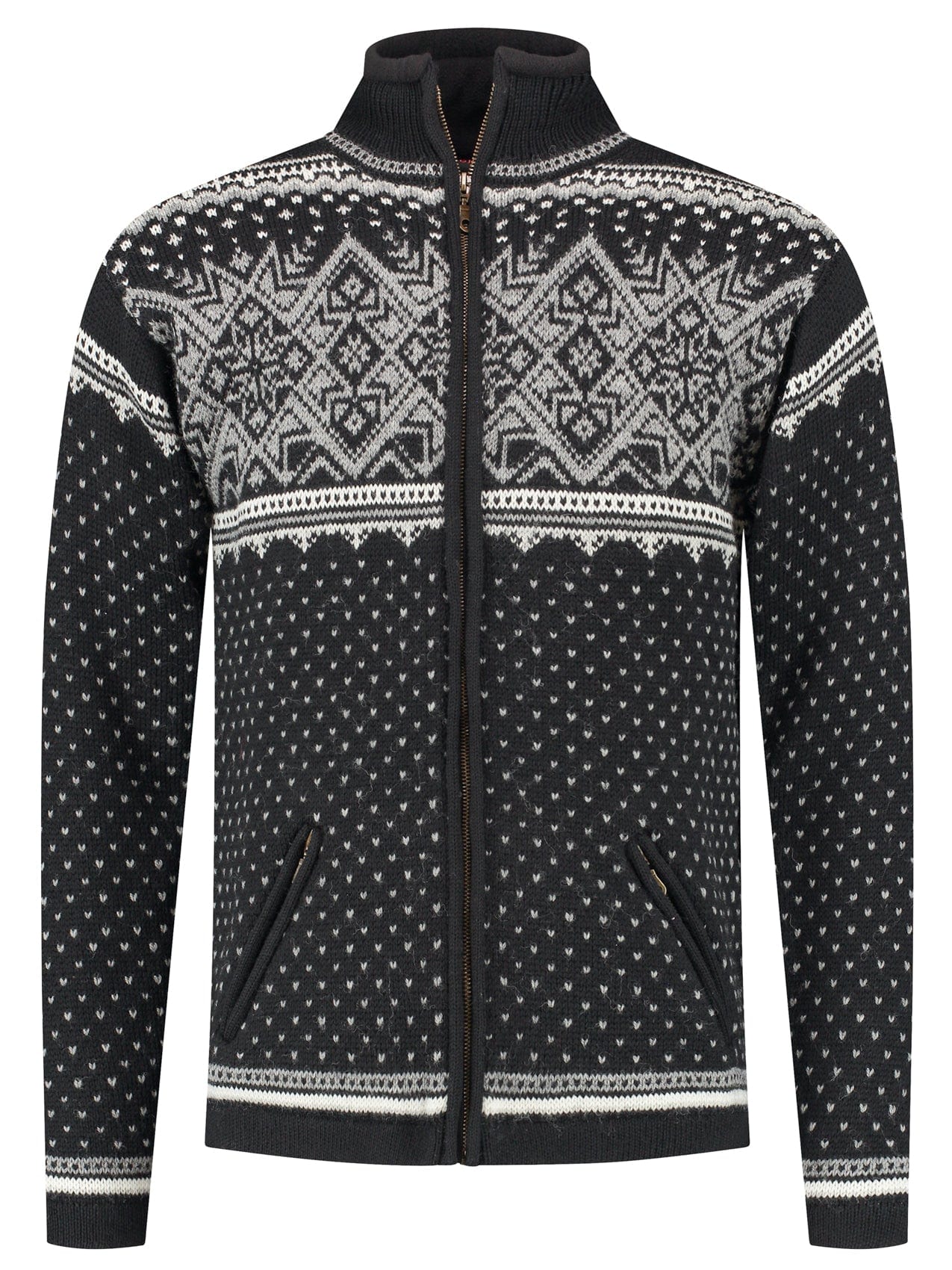 Norfinde Norwegian cardigan-windstopper in 100% pure wool