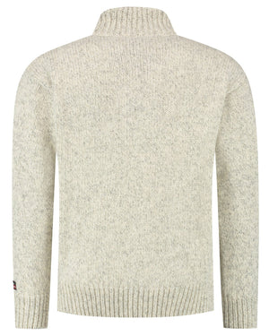 Norfinde Norwegian zip-up sweater in 100% pure new wool