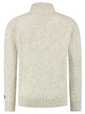 Norfinde Norwegian zip-up sweater in 100% pure new wool