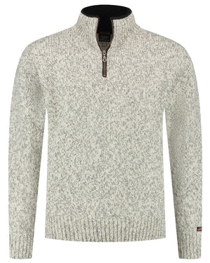 Norfinde Norwegian zip-up sweater in 100% pure new wool