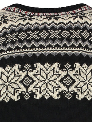 Norfinde Retro Norwegian cardigan, Black