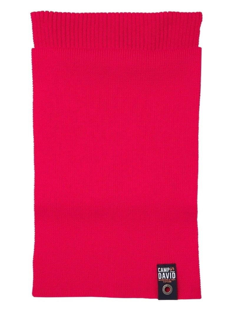 Camp DavidKnitted scarf "Polar Ocean", Red