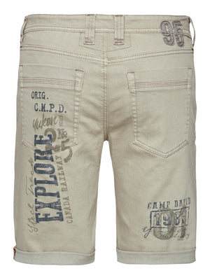 Camp DavidSkater shorts with label print
