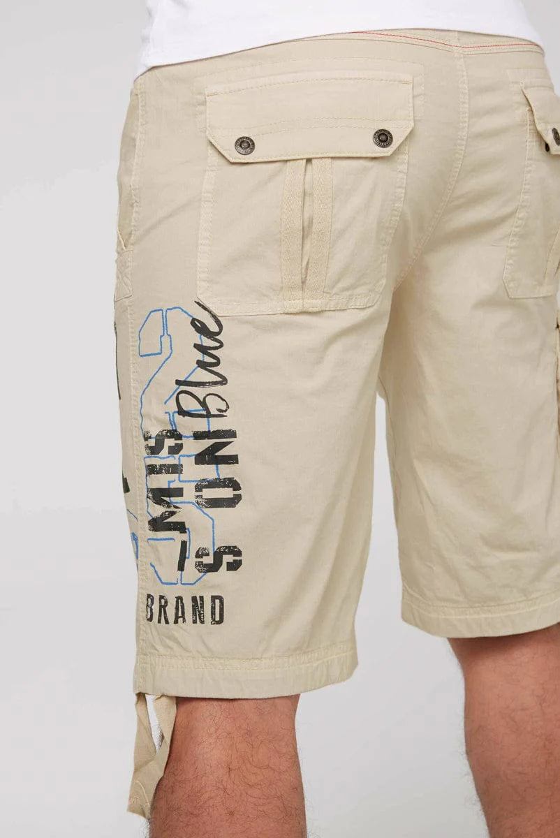 Skater shorts with leg pocket and logo printsCamp David - Stateshop Fashion