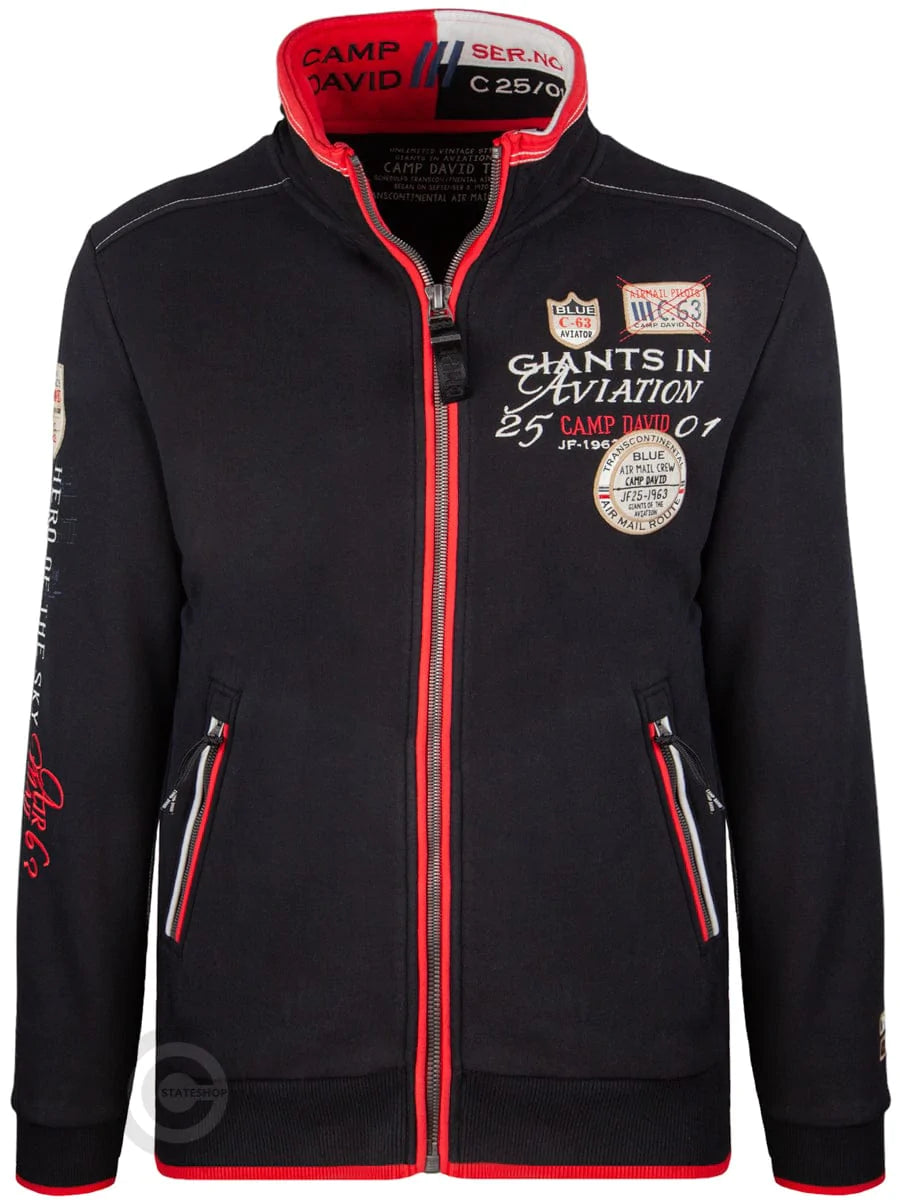 Camp David Sweat jacket with contrasting details