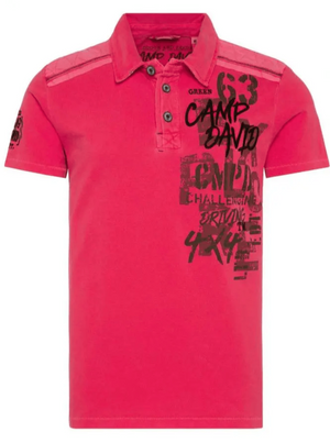 Camp David Vintage-inspired Men's Polo Shirt by CAMP DAVID - Perfect for Casualwear