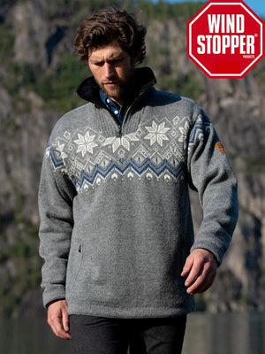 Dale of Norway Fongen Weatherproof men's sweater, Grey